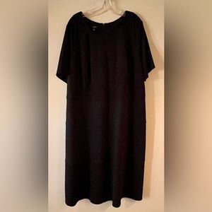 Talbots Navy Shift Dress w/zip back